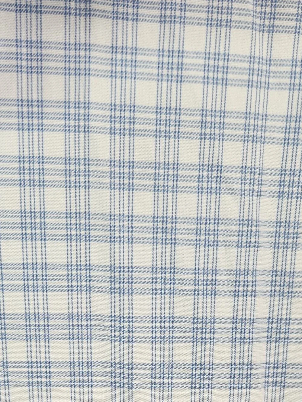 Banana Republic Factory Light Blue and White Checked Men's Dress Shirt
